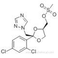 1,3-Dioxolane-4-methanol,2-(2,4-dichlorophenyl)-2-(1H-1,2,4-triazol-1-ylmethyl)-, 4-methanesulfonate,( 57366212, 57188101,2R,4R)-rel- CAS 67914-86-7 